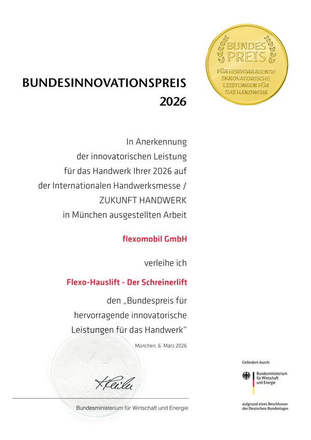 Bundespreis für flexomobil auf der IHM in München