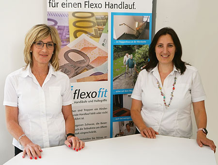 Frau Jäkle und Frau Schmutz - Flexo Handlauf Bodensee